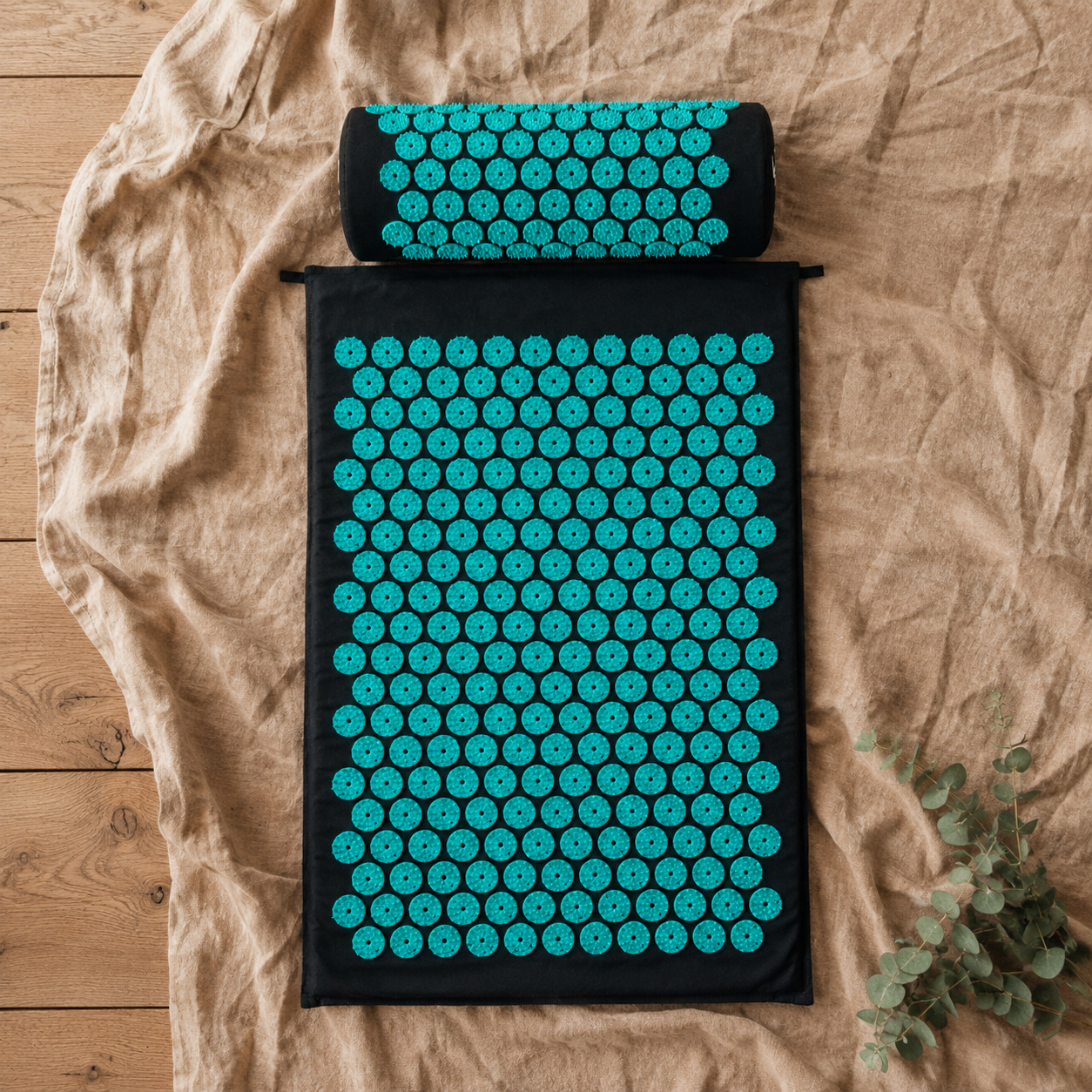 Trenzorio Reset Mat — Acupressure Mat & Neck Pillow Set